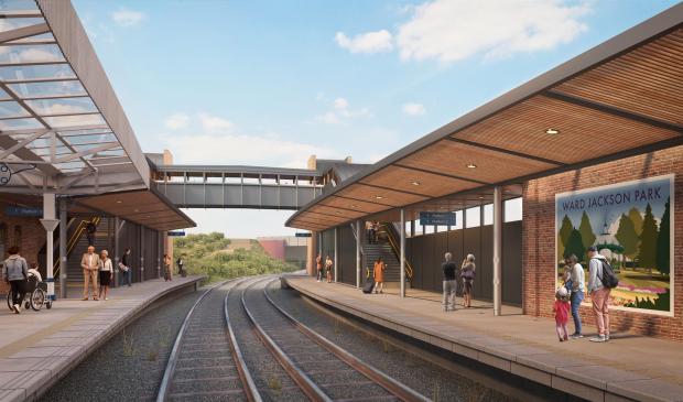 The Northern Echo: Artist’s impressions of how the new Hartlepool Station could look. Pictures: TEES VALLEY COMBINED AUTHORITY 